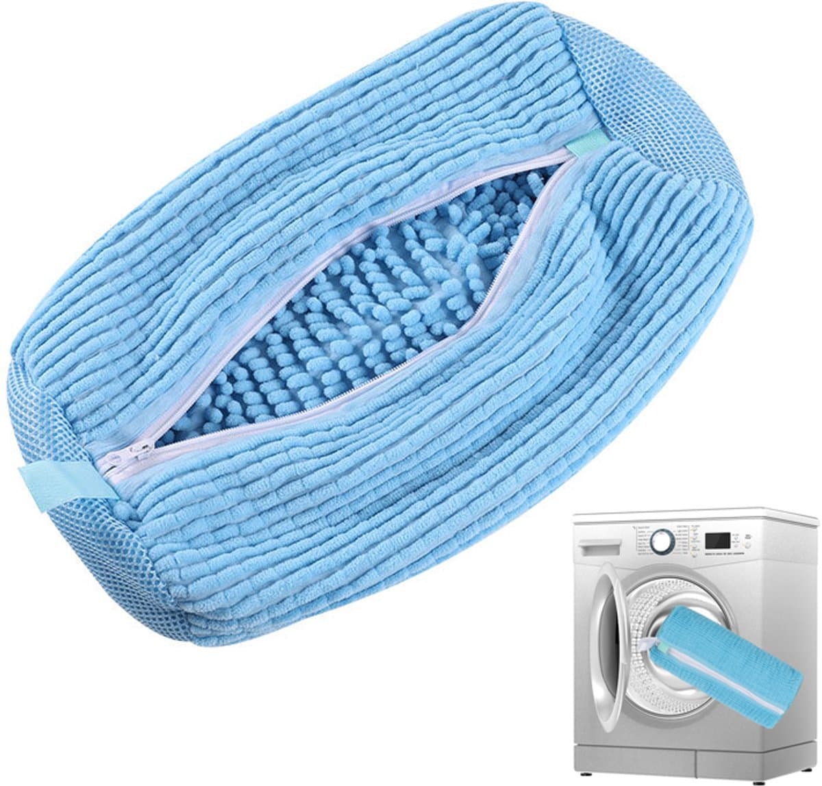 Schoenwaszak voor Wasmachine - 1 Stuks Waszak voor Wasdroger & Wasmachine - Herbruikbare Reinigingshoes voor Sneakers - 360° Diepe Reiniging Geschikt voor Alle Schoenen - Met Zelfsluitende Rits — afbeelding 1