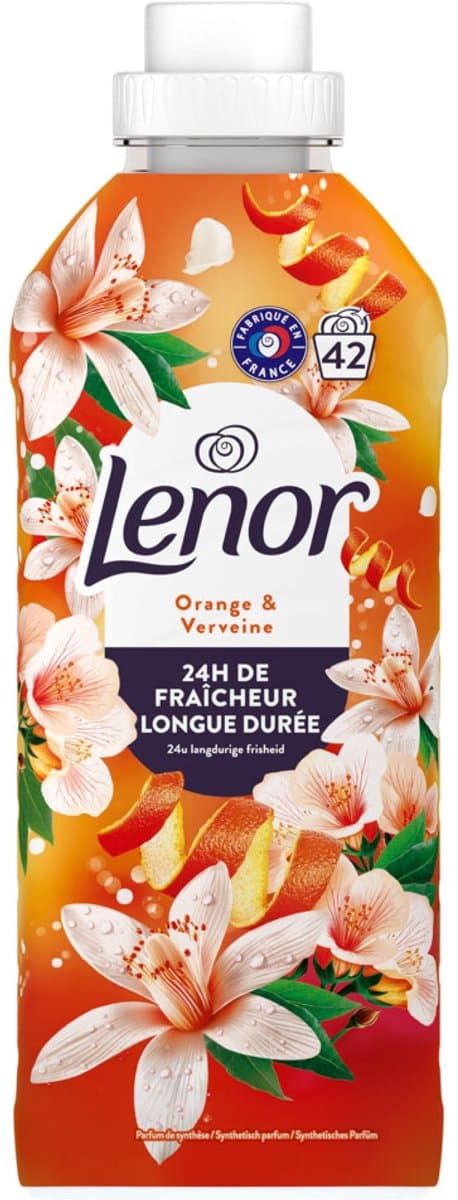 Lenor Wasverzachter Sinaasappel & Verveine 42 Wasbeurten - 882 ml — afbeelding 1