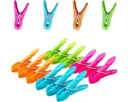 Inovra Plus - Duurzame Wasknijpers Set van 12 stuks | Windbestendig en Extra Sterk | Voor Binnen en Buiten Gebruik