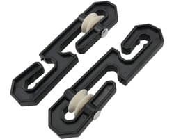 Kledinglijn Katrol - Waslijn Splitter - Zware Was Ophangen - Stille Werking - 15 cm - Zwart