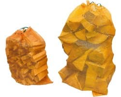 Mesh Log Zakken - Aanmaakzakken Groentetassen - Hout Opslag - Sterk Geweven Materiaal - 500 Stuks - Oranje