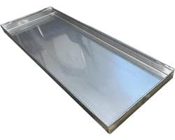 Opvangbak Wasmachine - Lekbak Condens - Apparatuur Beschermen - Roestvrij Staal - 60x60cm - Zilver