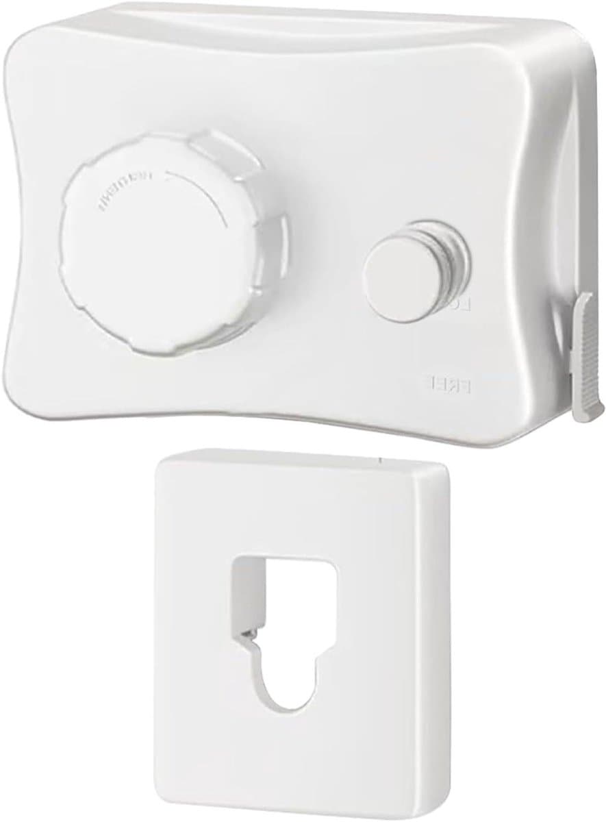 Intrekbare Waslijn - Drooglijn Wandmontage - Kleding Drogen - Veilige Spanningscontrole - 5.1 Meter - Wit — afbeelding 1