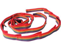 Outdoor Kledinglijn - Kampeer Touw - Reizen Kamperen - Dubbele Laag - 187 cm - Multikleur