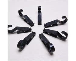 Kledingknijpers - Waslijn Clips - Kleding Drogen - Super Kleefkracht - 10 Stuks - Zwart