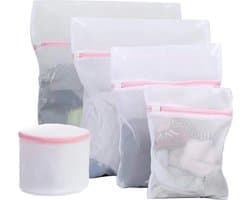 Set van 5 herbruikbare waszakken van mesh, fijnmazig en geschikt voor kleding, bh's, ondergoed en sokken.