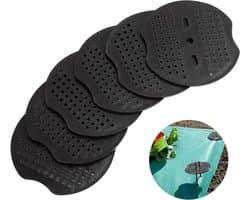 Pack van 200 Buffer Discs voor Grondankers, Plastic Onderlegschijven voor Tuin, Tent en Netten, Ideaal voor Stabiele Bevestiging