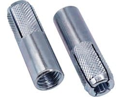 Beton Ankers - Wandpluggen Expansie - Stevig Bevestigen - Gekarteld Oppervlak - M10 x 40 mm - Verzinkt Staal