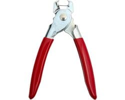 Handmatige tang - Varkensring tang - Sluitzakken - Robuuste constructie - 270 Gram - Geel met zwart