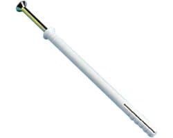Hamer Ankers - Kozijnpluggen Wandbevestiging - Vastzetten Materialen - Zwaar Uitvoering - M8 x 135mm - Wit