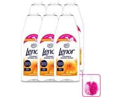 6 x Lenor - Strijkwater - Summer Breeze - Textielverfrisser - 1000 ml - Bulkverpakking - Strijkwater - Douchemop - Zomerse geur