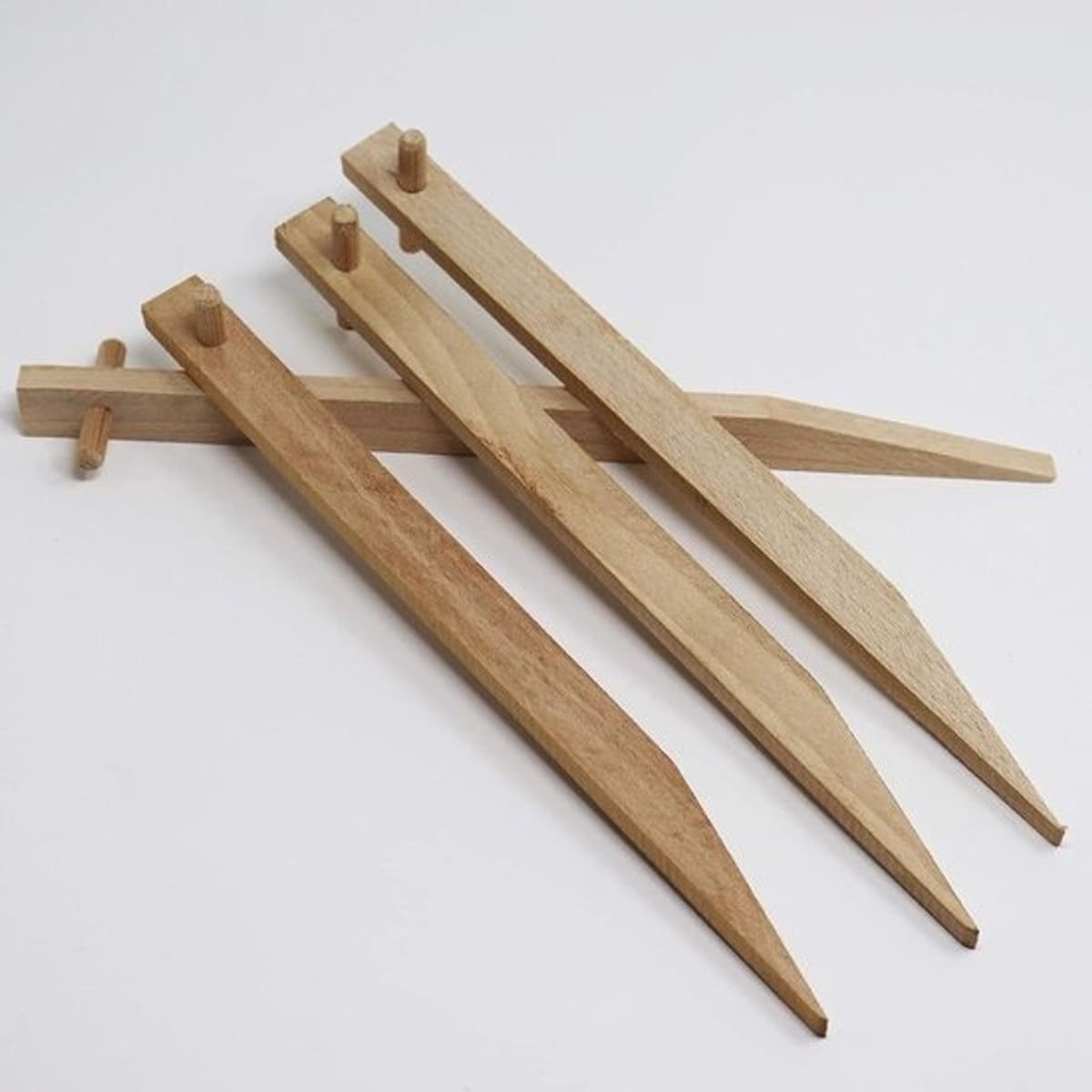 Houten Grondankers - Houten Haringen - Erosie Beschermen - FSC Gecertificeerd Beukenhout - 60 Stuks 30 cm - Bruin — afbeelding 1