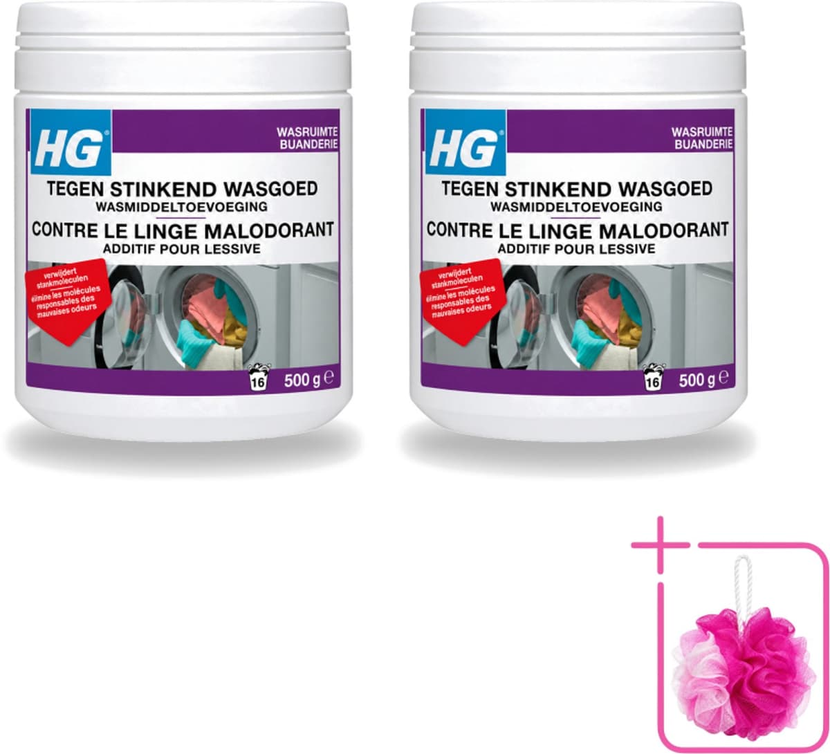 2 x HG - Wasruimte - Tegen Stinkend Wasgoed - Wasmiddeltoevoeging - 500 g - Bulkverpakking - Wasmiddel tegen stank - Douchemop - Stinkend wasgoed — afbeelding 1