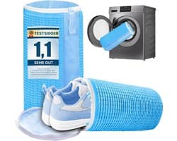 Waszakken voor wasmachines, schoenwaszakken, schoenentas voor wasmachines, herbruikbare schoenwaszakken, kleurvaste schoenwaszak (blauw, XL)