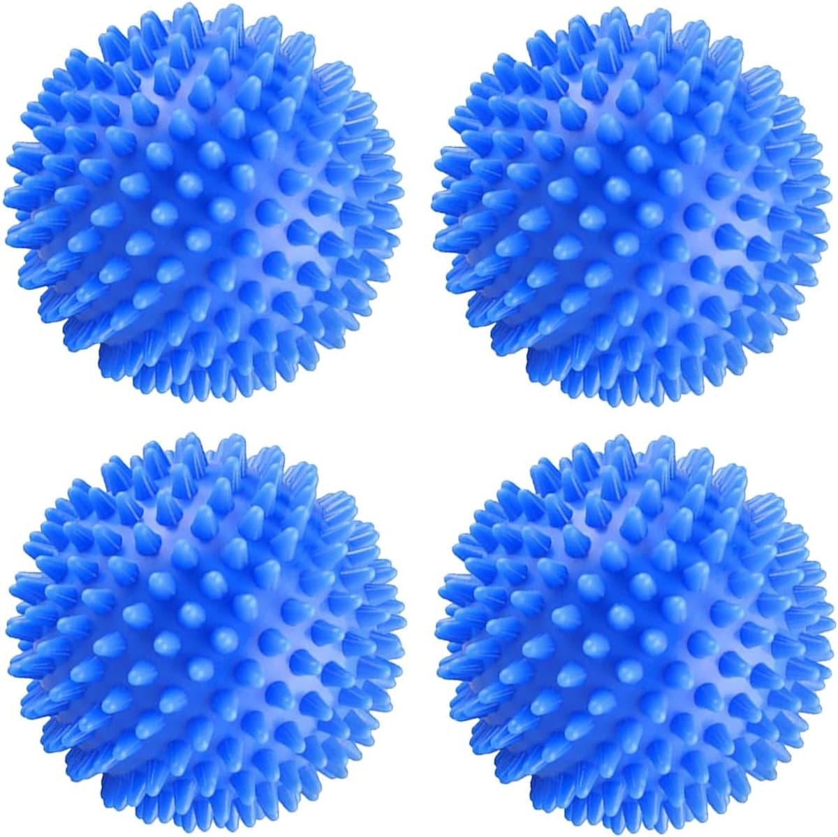Wasballen voor wasmachine, 4 stuks, wasdrogerballen, natuurlijke weekmakers, herbruikbaar, pvc, 6 cm diameter — afbeelding 1