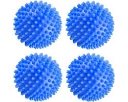 Wasballen voor wasmachine, 4 stuks, wasdrogerballen, natuurlijke weekmakers, herbruikbaar, pvc, 6 cm diameter