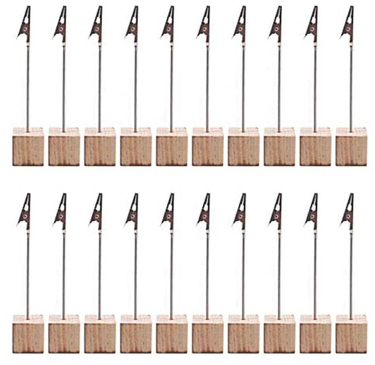20 Stuks Houten Foto Clip Houders voor Thuis en Kantoor — afbeelding 1