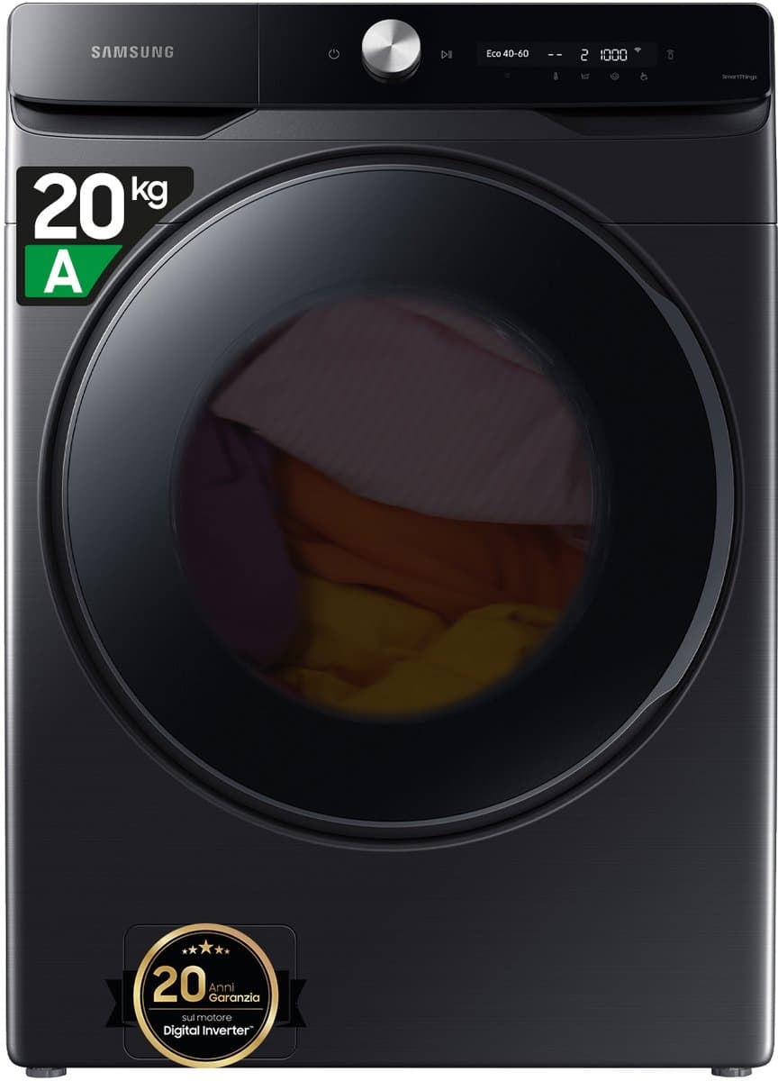 Samsung WF20DG8650BV wasmachine Voorlader 20 kg 1000 RPM Zwart — afbeelding 1