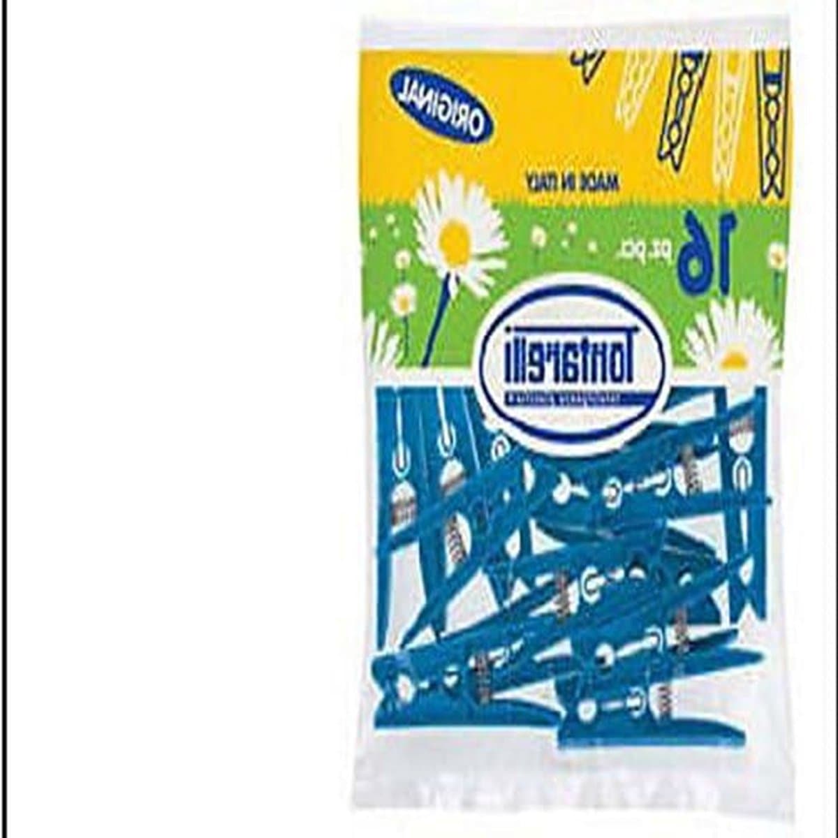 Wasknijpers - Kledingknijpers Kledinghangers - Kleding Drogen - Stevig Kunststof - 16 stuks - Blauw — afbeelding 1