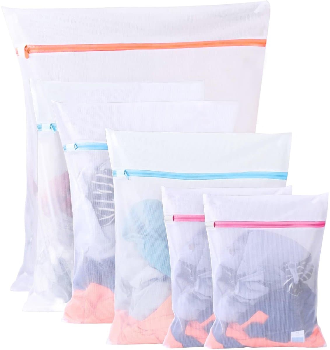 Solidchoice - Set van 6 Wasnetten voor Wasmachine met Rits — afbeelding 1