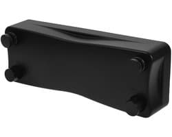 Uitschuifbare Waslijn - Reiskledinglijn Kampeer Waslijn - Kleding Drogen - Roestvrij Staal Draad - 26 cm - Zwart