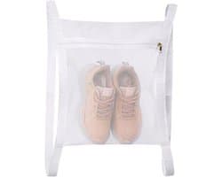 Herbruikbare Sneaker Was- en Droogzak 35 x 40 cm, Grote Honingraatzak met Rits voor Sneakers, Ideaal voor Wasmachine en Droger, Perfect voor Schoenen en Sportkleding