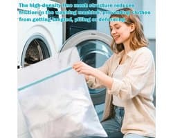 Wasmachinenet - Polyester - Extra Groot - Ultra-sterke Ritssluiting - Voor Delicate Kleding