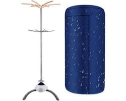 Draagbare Wasdroger - Elektrische Droger Compact - Snel Kleding Drogen - Opvouwbaar Design - 12 kg - Blauw