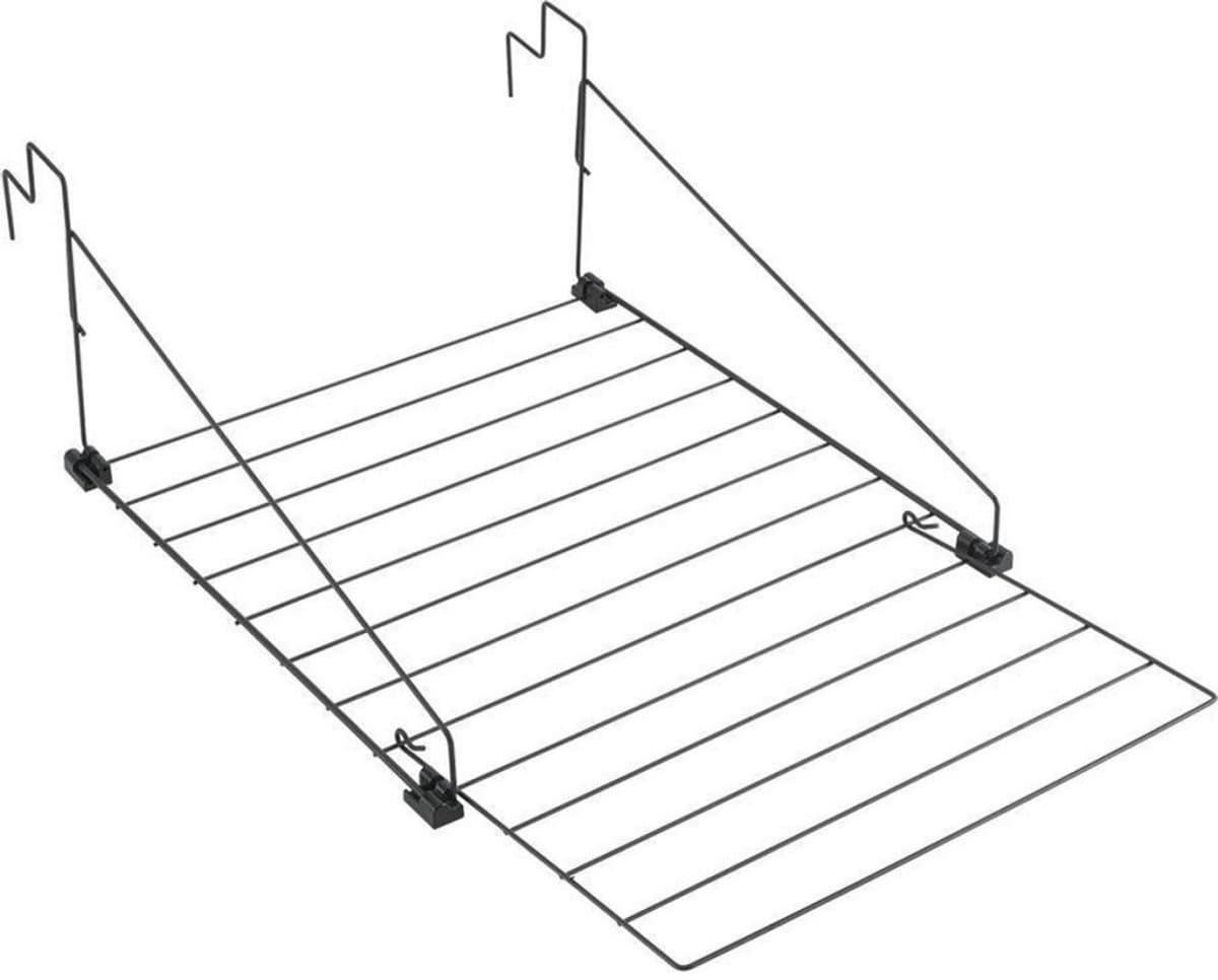 Tomado - Droogrek Den Haag - Ophangen aan radiator, deur, douchewand of balkon - 9 meter Drooglengte - 5 jaar garantie - Matzwart — afbeelding 1