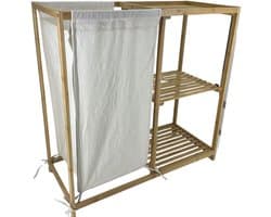 Mesa living bamboe kastje met wasmand