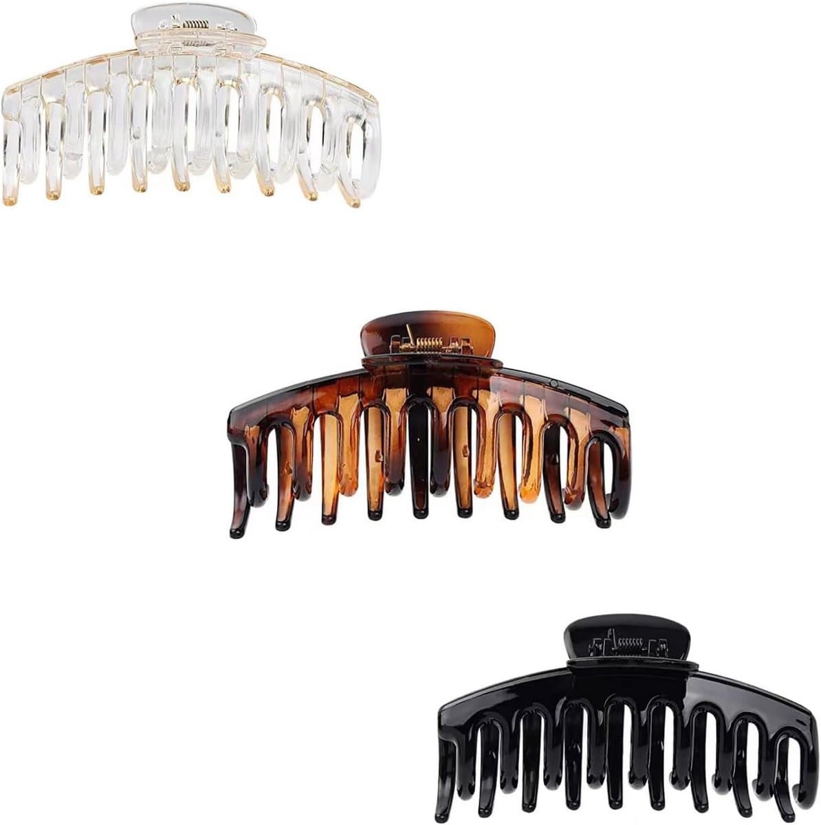 Set van 3 Grote Haarspelden - Antislip Klemmen (11 cm) voor Dik en Fijn Haar — afbeelding 1
