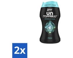 2 x Lenor Unstoppables – Geurbooster – Fresh - 10 Wasbeurten - 140 g - Geurbooster Was - Frisheid Was - Geurparels Was - Wasgeur - Frisheid Kleding