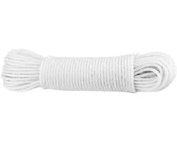 Nylon Waslijn - Lijnen koord - Kleding Ophangen - Hoge Treksterkte - 20 m - Wit