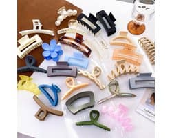 Haarklemmen Set - Grote Klauwen - Haar Stijlen - Antislip Grip - 2 Stuks - Paars