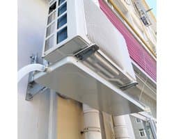 Condensbak Airco - Lekbak Warmtepomp - Voorkom Waterschade - Gegalvaniseerd Staal - 91x24cm 3p