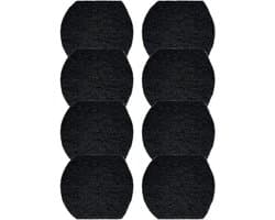 Luieremmer Deodorizer - Geurverwijderaars Koolstoffilters - Frisse Kinderkamer - Actieve Kool Absorptie - 8 Stuks - Zwart