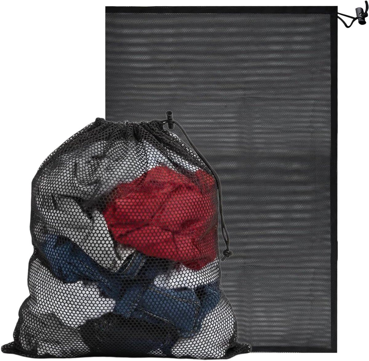 Grote Waszakken met Trekkoord 70 x 90 cm - Herbruikbare Netzakken voor Wasmachine, Kleding, Bedlinnen en Ondergoed — afbeelding 1