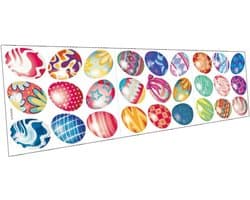 1set Paasei Wandstickers Van Zelfklevende Pvc Wanddecoratie Voor Pasen Creatief Leuk Ontwerp Voor Muur Raam Deurdecoratie