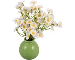 1set Kunstbloem Arrangement in Pot Faux Bloem Decoratie Voor Tafelcentrum Bureau Bloemstuk Voor Woonkamer Eetkamer Decoratie