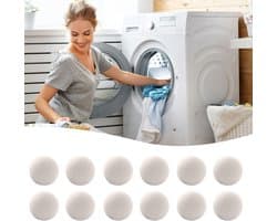 Droogballen, 12PCSDroogballen Van Natuurlijke Wol, 3CMDroogballen Voor Wasdroger, Droger Ballen Voor Donsjacks, Droger Ballen Voor Donsjacks, Verkort De Droogtijd