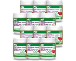 12 x HG ECO - Wasmiddeltoevoeging Tegen Stinkend Wasgoed - Effectieve Formule - 16 Wasbeurten - 500 g - Voordeelverpakking - 12 stuks