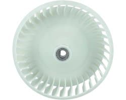 vhbw-ventilatorwiel compatibel met Samsung DV90M5200QW/SC, DV90M5000QW/ET, DV90M5000KW/ET, DV90M6200CW/EF drogers, wasdrogers – 14,8 cm turbine wit