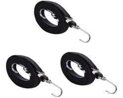 Bungee Koorden 80 Inch - Verstelbaar Elastisch Touw - Heavy Duty - Met Gesp/Haken - Anti-roest - Voor Camping/Tuinieren - Elastisch Koord