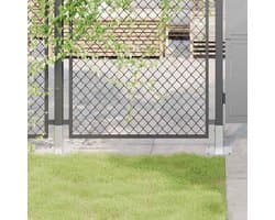 Paaldragers 46x46mm - thermisch verzinkt staal - robuuste constructie - voor stabiele paalhoudering - 4 stuks - m-winkel