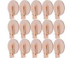 Allecta - Houten Mini Wasknijpers Fotoclips 50 Stuks Voor Knutselen en Decoratie.