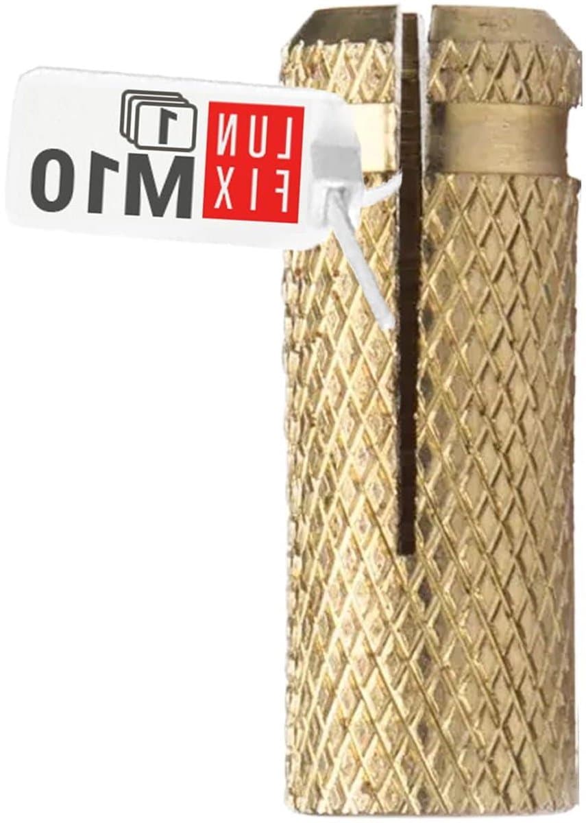Muuranker Messingplug - Inslagplug Uitbreekhuls - Zwaar Belaste Bevestiging - Corrosiebestendig Messing - M10 33 mm - Messing — afbeelding 1