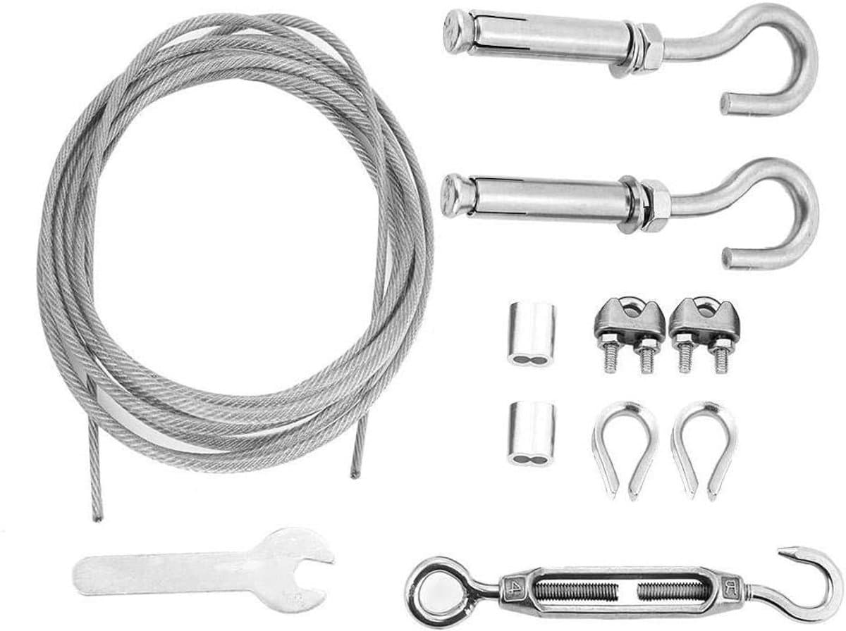 Waslijn Roestvrij Staal - Kabel met Spanslot - Kleding Drogen - Hoge Breukvastheid - Tot 8m - Zilver — afbeelding 1