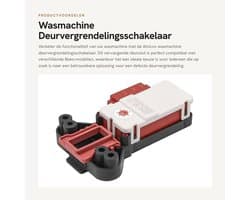 Dailygoods- Deurvergrendelingsschakelaar Vervangend Onderdeel 2805310400 - Beko Wasmachine - Eenvoudige Installatie - Hoogwaardig Materiaal - Duurzaam - 1x Deurslot Schakelaar