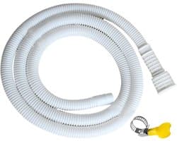 Afvoerslang Verlengstuk - Wasmachineslang Vaatwasserslang - Apparaten Afvoeren - Lekvrije Druppelvrije Adapter - 2-3 Meter - Grijs