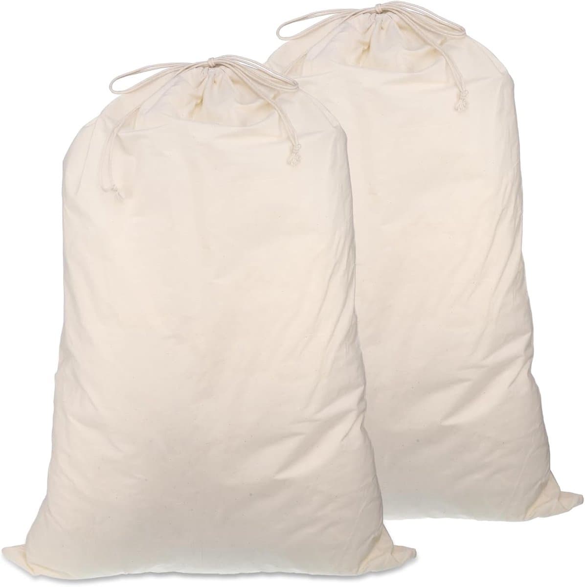 Wasnetjes met ritssluiting - Beige - 50 x 70 cm - Katoenen Stoffen Zak - Voor Reizen en Wasgoed — afbeelding 1